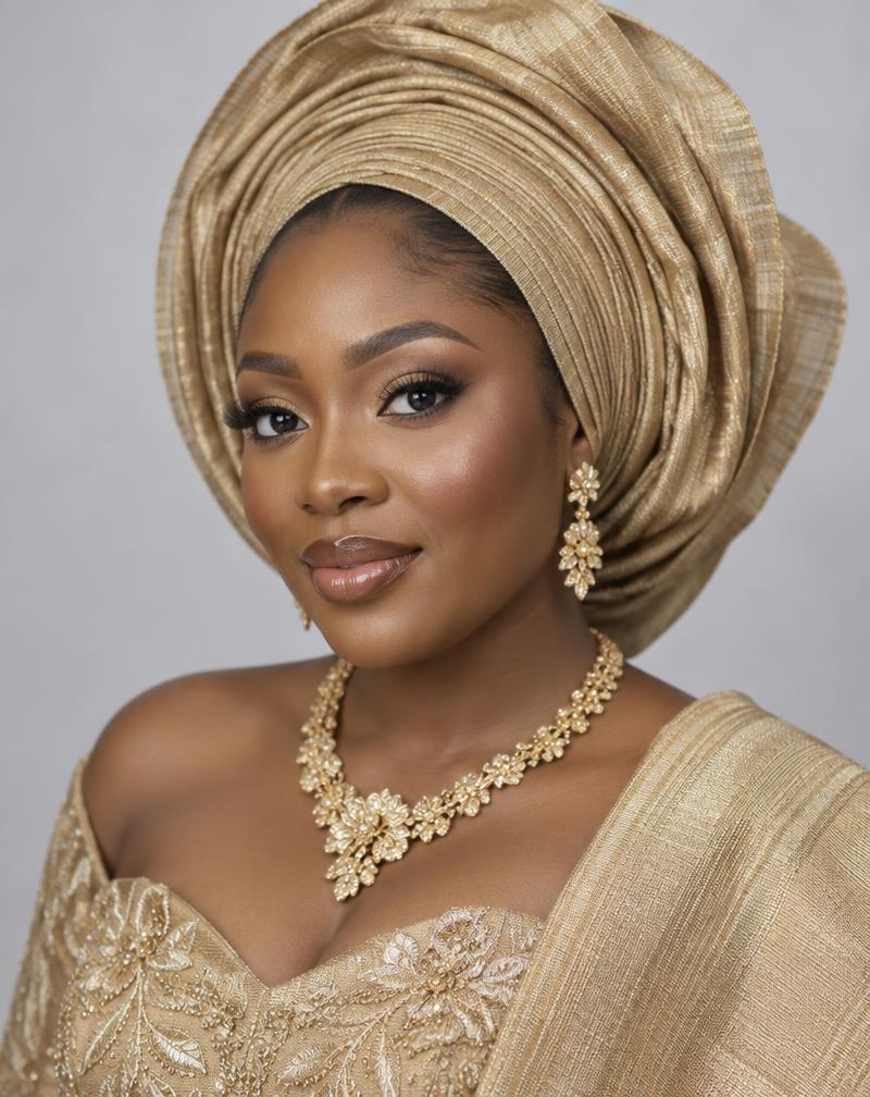 Radiant traditional bridal makeup