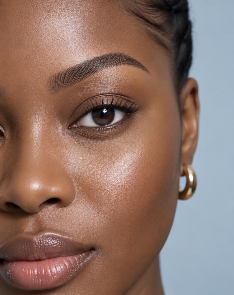 Natural, precisely shaped brows